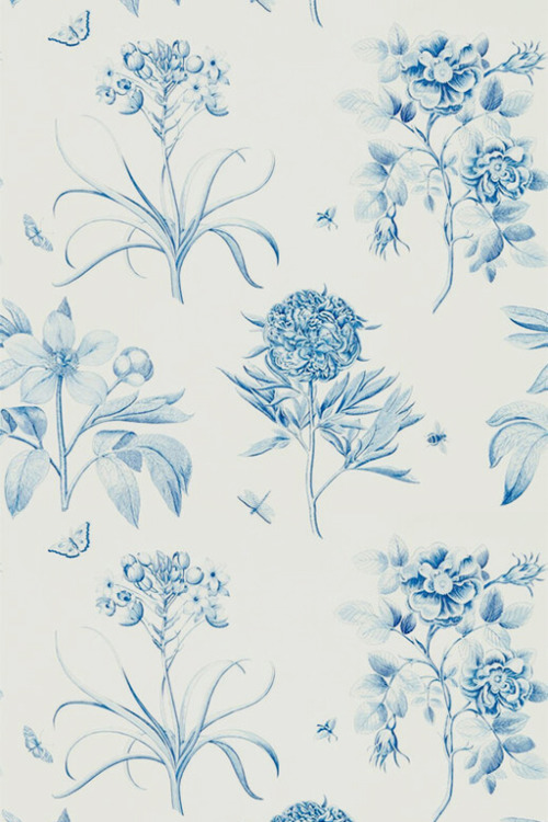 Etched Rose - Cottage Series WallpaperSix lovely floral wallpapers in colours ranging from bold to s