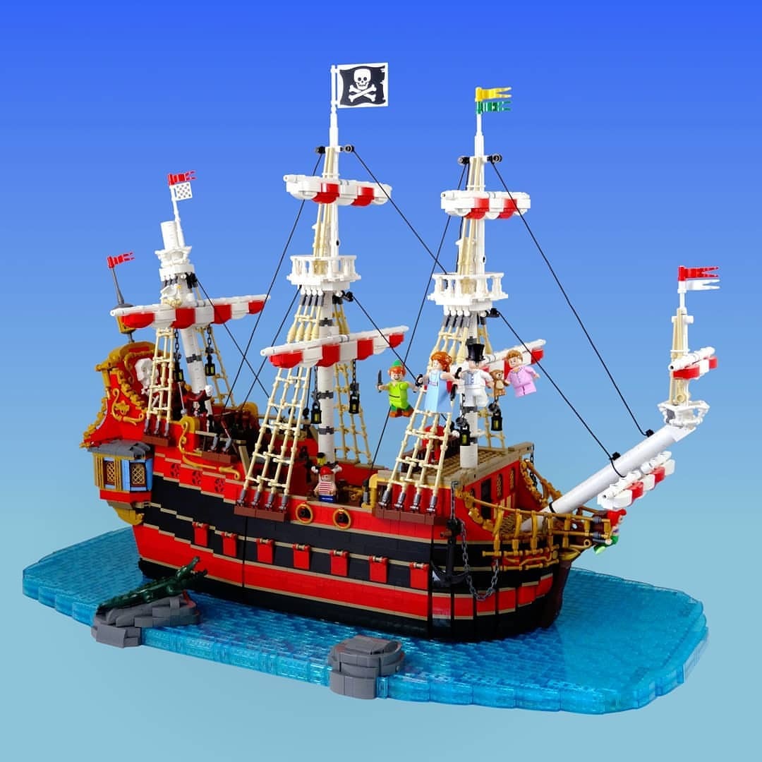 Classic-Pirates.com on Tumblr: The Jolly Roger by Koen Zwanenburg  (@swandutchman) I thought Captain Hook's ship, 'The Jolly Roger' from  Disney's Peter Pan