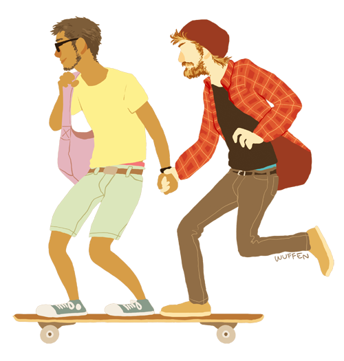 two people on the same longboard must be the cutest thing i’ve ever seen in my entire life