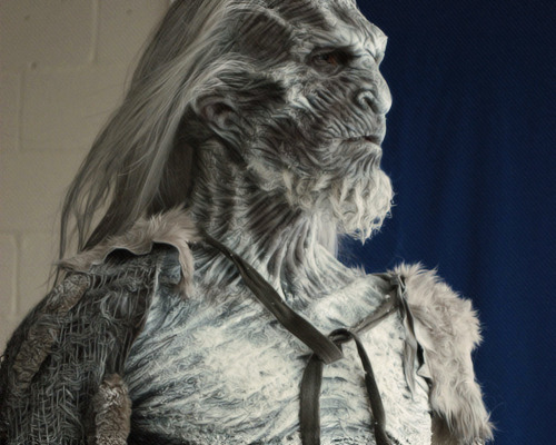 kipkinkels-deactivated20140129:  Details of the White Walker special effects make-up.