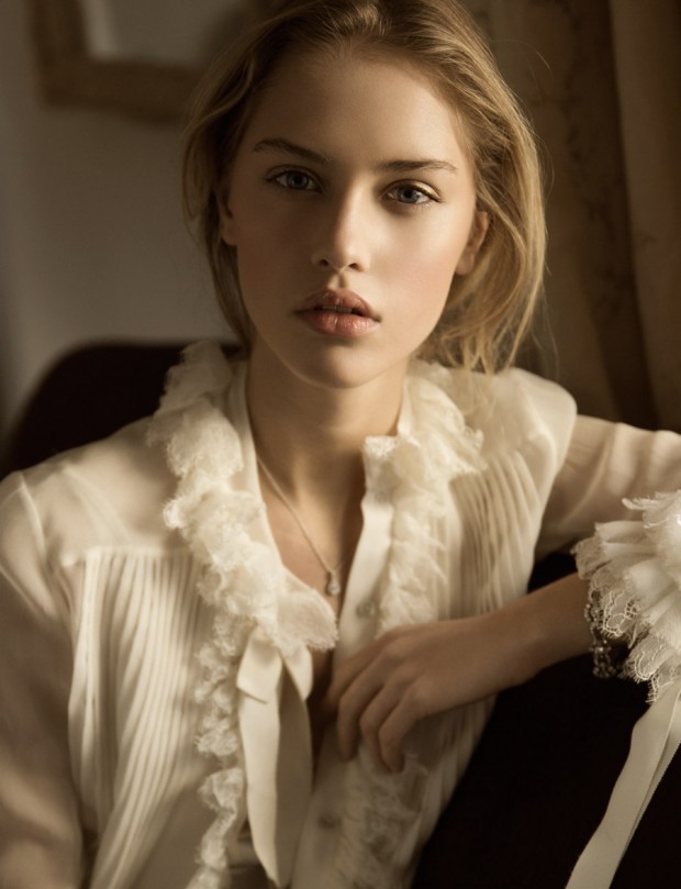 therubyrussian:  Claire Guena by Pablo Curto for Telva Magazine via bloginvoga