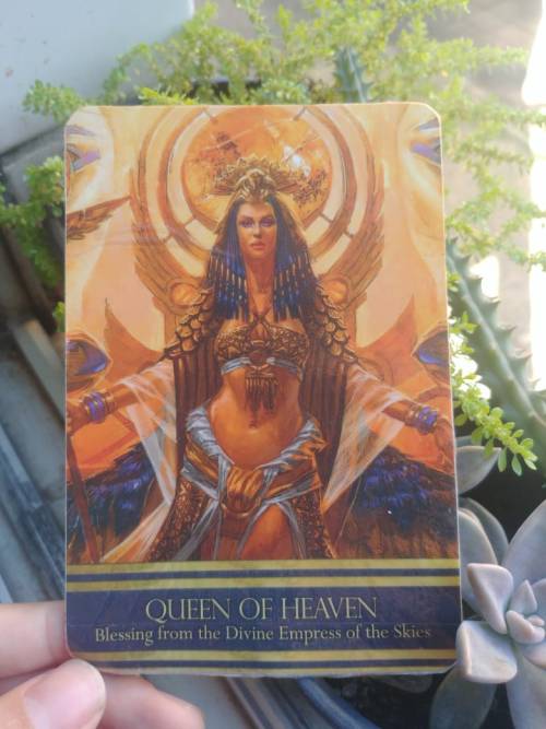 Continuing the work with the Great Aset  [en/us] CARD QUEEN OF HEAVEN - ISIS ORACLEI picked up 