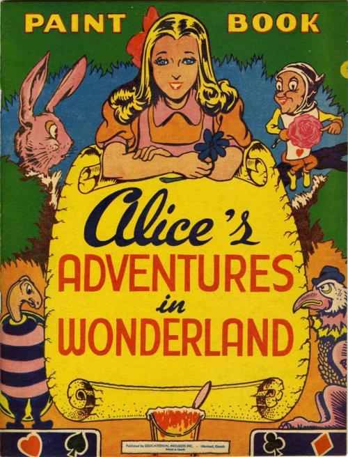 pulpsandcomics:Alice coloring book from 1945