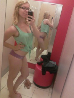 hbrinkster:  Went to target and decided I like the fitting room mirrors Just ignore my derp face looking at my phone.