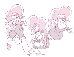 grimphantom2: themanwithnobats: some wilhamena quicky doodles for fun, with some rouge outfits! Busty Wilhamena!  &gt;|D’‘‘‘‘