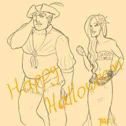 tadoshoneybuns:     “Makishima, are you sure about this?” “Yes, Tadokorocchi!”    This little doodle is all I managed today because I’m so tired. Happy Halloween everyone! 