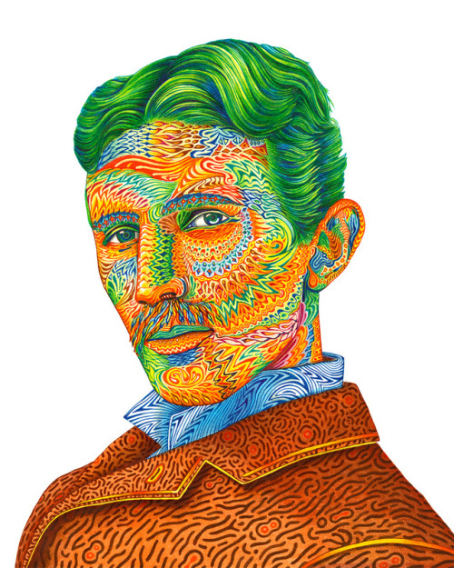 Happy Birthday Nikola Tesla!(portrait: ink on paper, 11x8 inches)