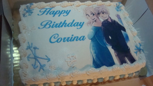 cosplayrin:  Sneak peek of my birthday cake. Better pictures tomorrow. Thank you to this lovely person for letting me use her picture. Original artwork here  omgsdk you did it!! ahh look at thiss 8’)