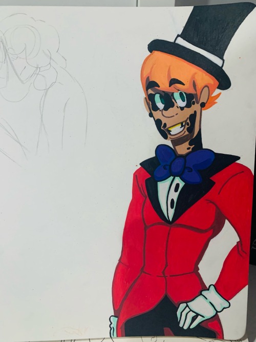 More Of My Inkmoon Oc But One With Unfinished Angst And One In Caines Outfit From The Digital Circus.
