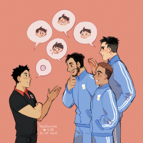 hawberries: the Argentinian men’s volleyball team meet the famous Iwachan!inspired by most people ne