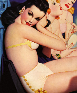 vintagegal:  Illustration by Enoch Bolles for Film Fun magazine,1941 