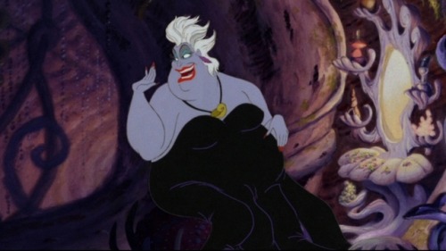 cetaceanhandiwork:  reminder that since ursula is a straight-up shapeshifter, it follows that, if her accustomed form is pear-shaped and visibly aged, it’s because that’s how she likes it 