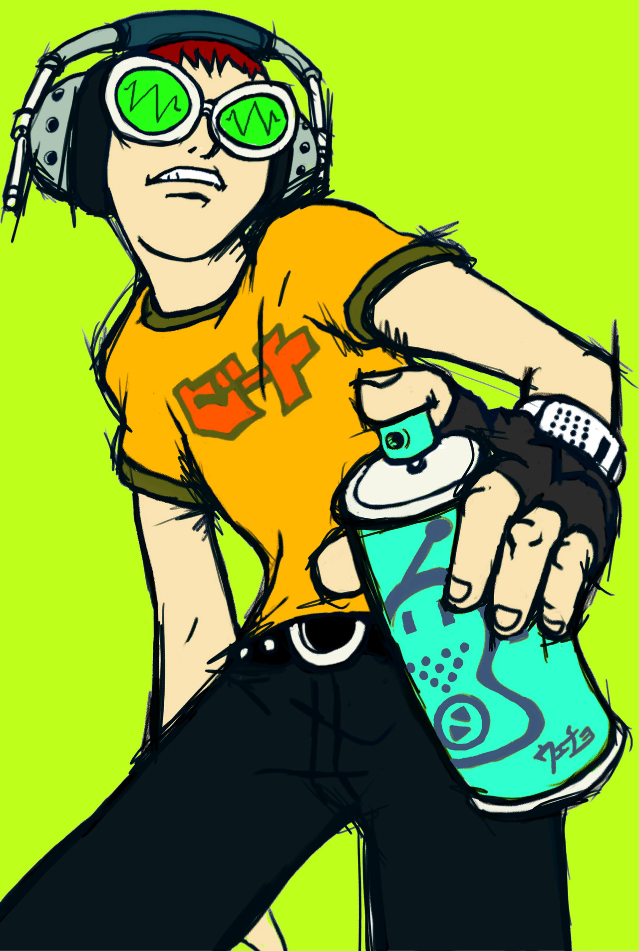 Game Art Archive Artwork of Beat from 'Jet Radio' on the Sega...