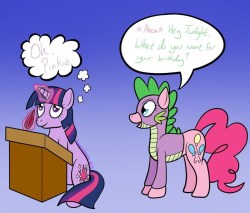 adurot:mlp-fans:Pinkie, You Are Spike source:http://cheezburger.com/8747830528Master