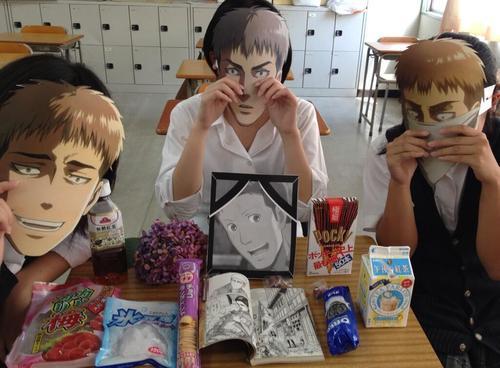 hetagarnet:  modernjackoverland:  this best thing about the snk fandom is that the anime/manga is fucking brutal and gory and horrifying but the fandom is just           ans i think that’s beautiful (images not mine)  ok, but even the OFFICIAL merchandise