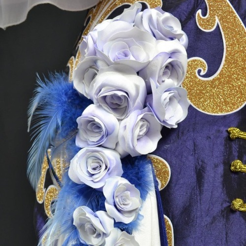 Easily missed detail on our Zhenji costume - all of the roses were custom made. Laser cut satin peta