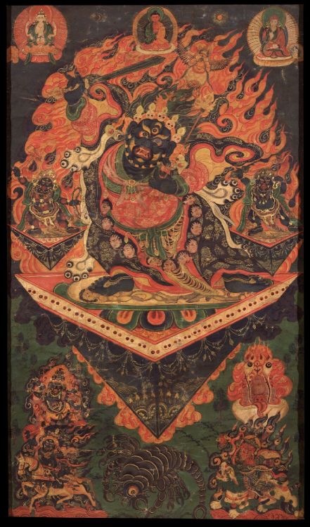 Thangka depicting Hayagriva. Tibet, 19th Century.(Source)