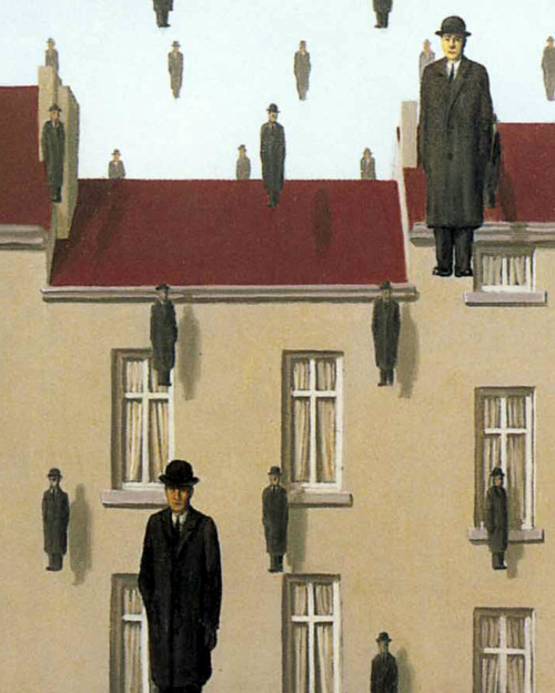 pubertad:René Magritte, Golconda, 1953