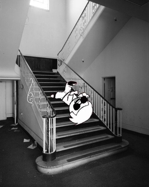 victoryshallbeminehahahaha:  i warned you about stairs bro 