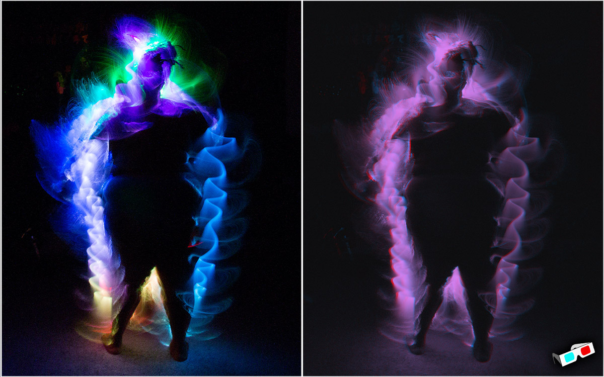 light painting tests, in 2D and 3D back us on kickstarter