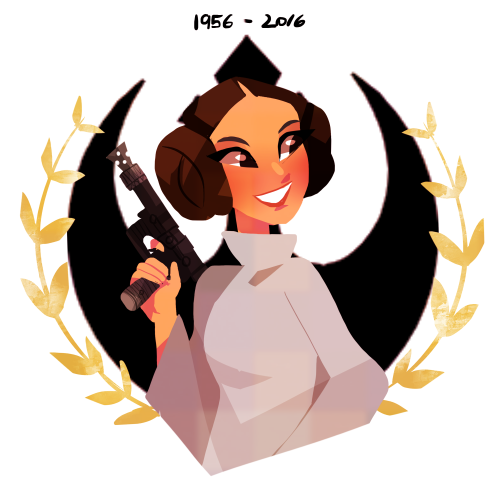 missmuggle: Thank you for everything Carrie Fisher, you’ll always be Princess Leia and much m