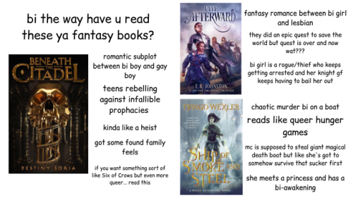 coolcurrybooks: Some fantasy and science fiction books with bisexual, pansexual, or otherwise multis