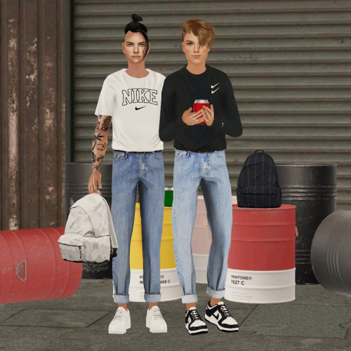 Roll-Up Jeans to TS2! Original meshes&textures by @gorillax3​ @gorillax3-cc and you can find the