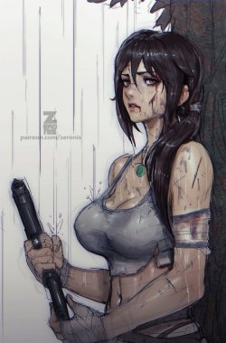 Lara Croft - Sketch Raffle SFW by ZeroNis