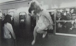 furtho:  Woman jumping from a train window