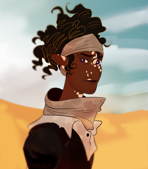 Some original characters from @galacticjonah‘s and my collaborative, enormous,  DnD style
