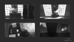 louiebonbon:  Some quick value and color keys for my self study. I’m doing a painting of what I think Sir from   A Series of Unfortunate Events: The Miserable Mill looks like 