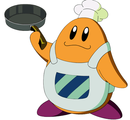 Chef Kawasaki from Kirby is a flat earther
