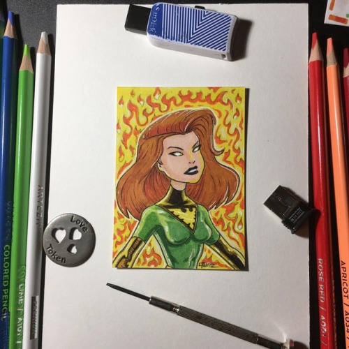 Phoenix, Jean Grey#phoenix #jeangrey #xmen #comics #drawing #artforsale #commissionswelcome #sketchc