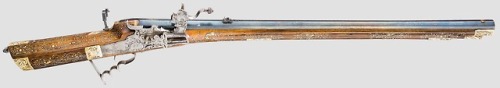 Wheellock rifle crafted by Sebastion Schildegger of Salzburg for the armory of Count Max of Preysing