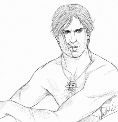 mellorian-j:Sampling of shirtless Eskel “studies” posted on my previous blog =)‘specially for @sigri