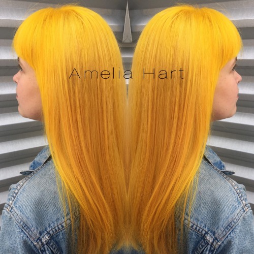 missameliahart:softgrunge-punk-girl:missameliahart:I love this yellow hair from today so much!