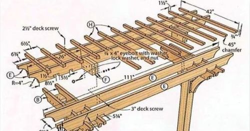 #BagoesTeakFurniture Arbor Swing Plans - Outdoor Furniture Plans & Projects | WoodArchivist.com,