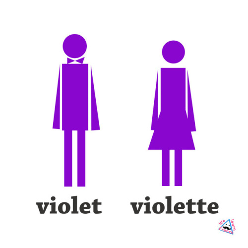  [vjɔ'lɛ vjɔ'lɛt ] violet  фиолетовый   