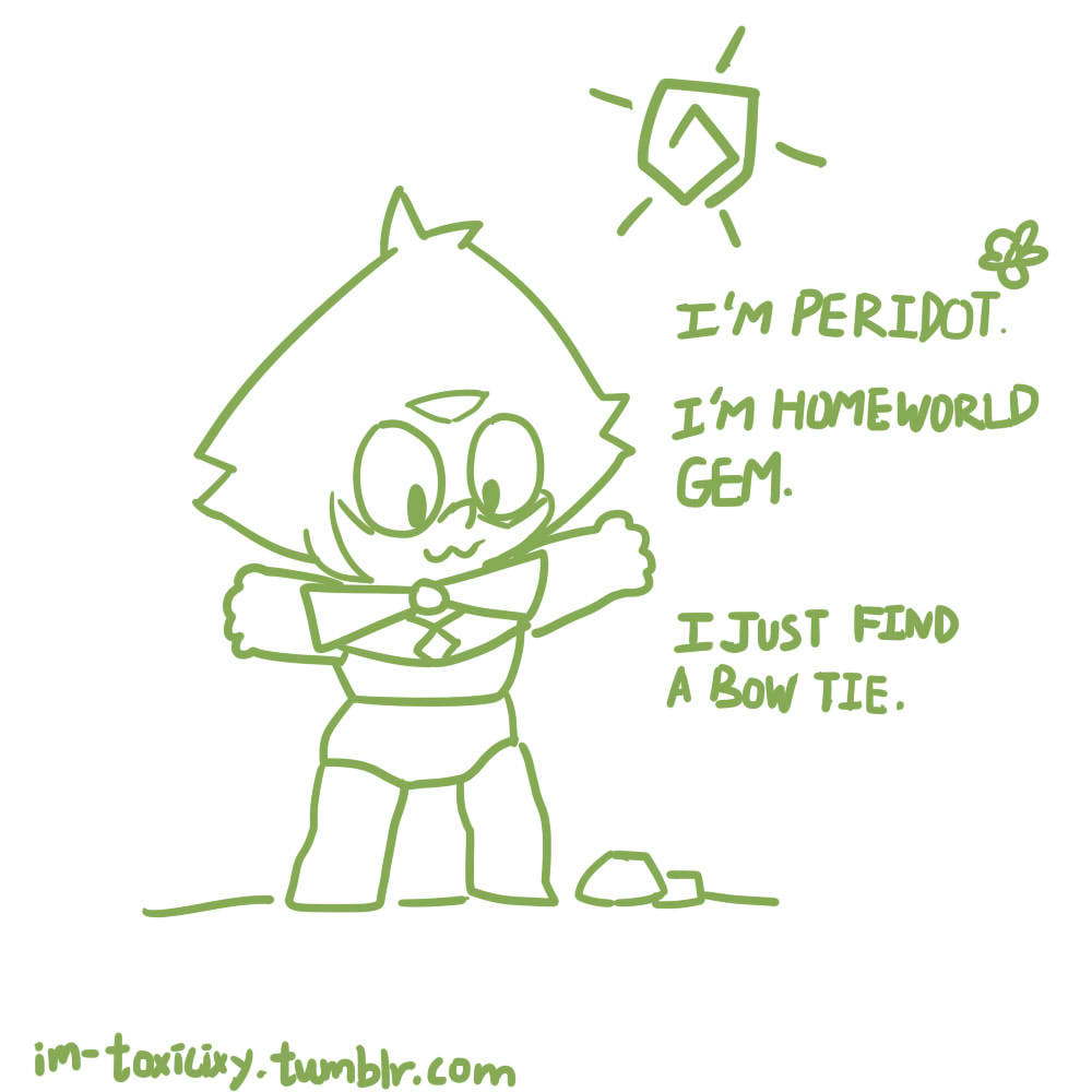 im-toxicixy: Peridot Diary 01: I’M PERIDOT Repost if you like