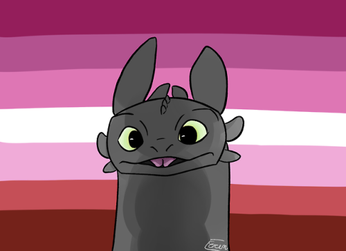 erensilverlink:HAPPY PRIDE EVERYONE! Adorable toothless for pride month. I’m sorry I didn’t add more