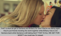 Epiclove-Proudlyso:  Welovegleeconfessions:  That Is What We Get Of Santana And Brittany