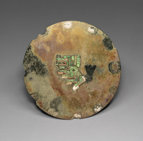Mirror With Jaguar Or Coyote Mosaic