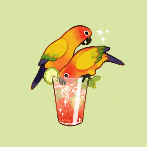 beeperart: Made a Sun Cocktail :)