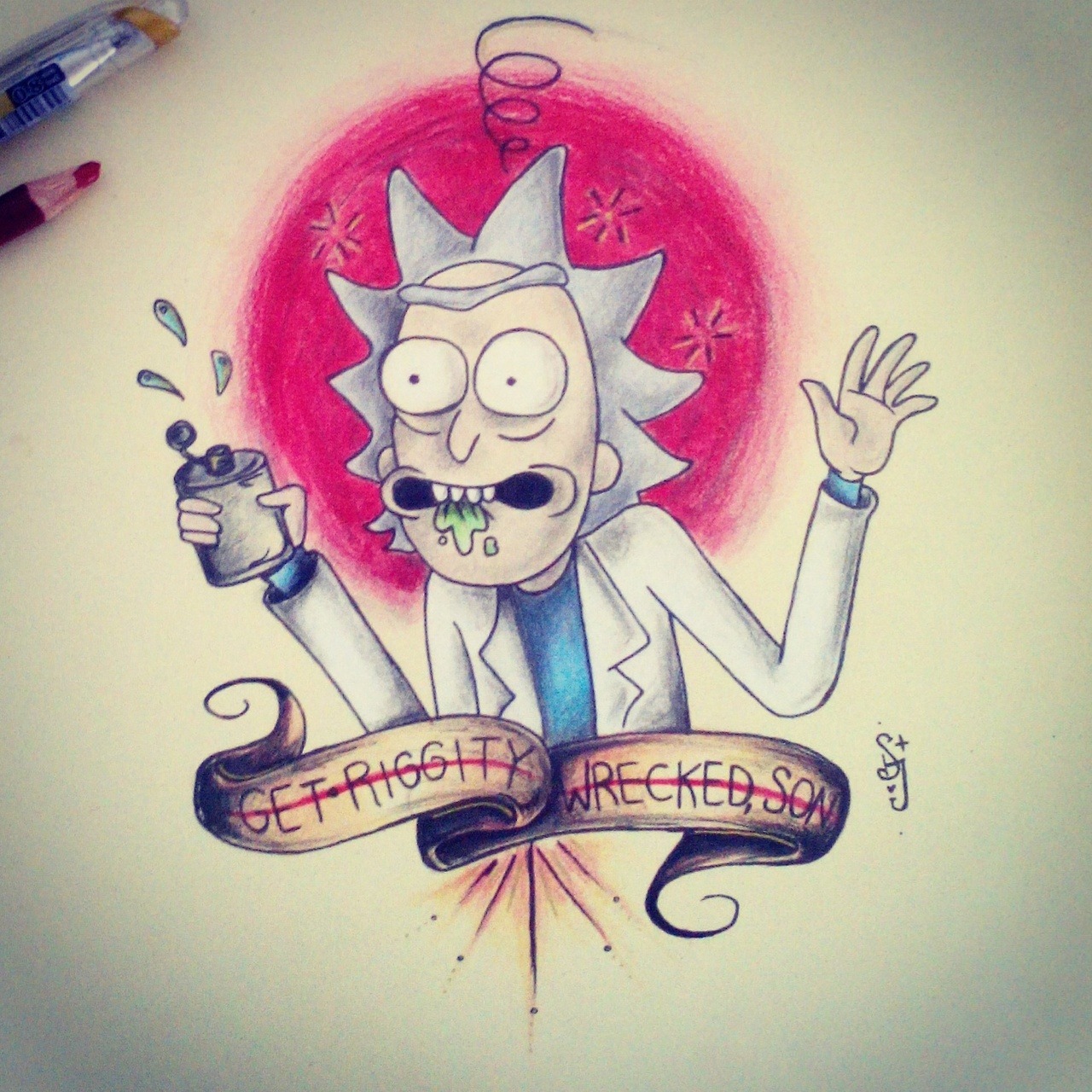needlesspoetry:  “Get riggity wrecked, son” - Rick Sanchez