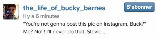 the-life-of-bucky-barnes:  On Instagram