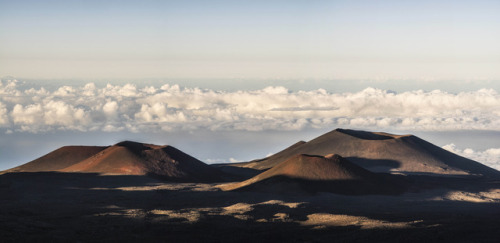 Looking North from the summit of Mauna Kea