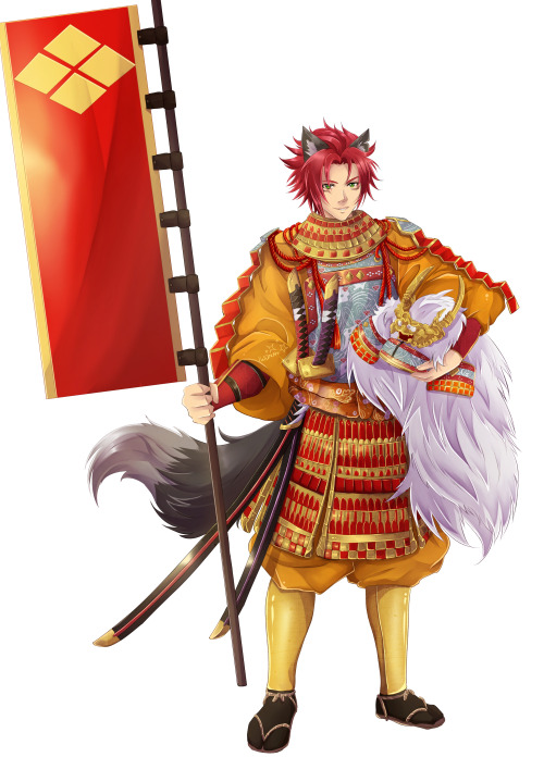Commissions for for @yugenronin  ♡✰ Shingen from Sengoku Night Blood and their friend’s (@mahotoai
