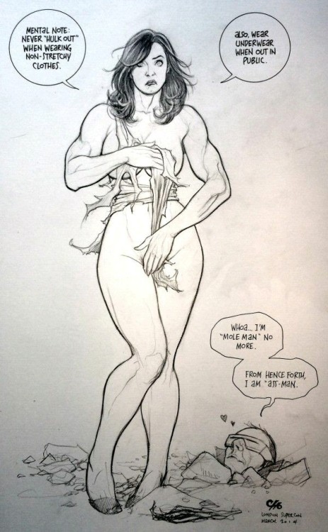 princessofthespetsnaz:Some Frank Cho humour( via Pinterest).