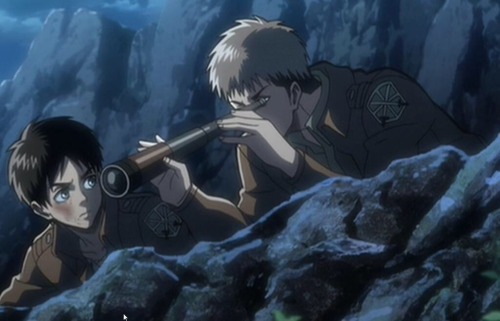 snk-officially-drawn: Jean and Eren in newest SNK OVA
