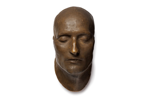 Napoleon’s death mask in bronze, cast 40 hours after his death